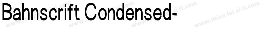 Bahnscrift Condensed字体转换